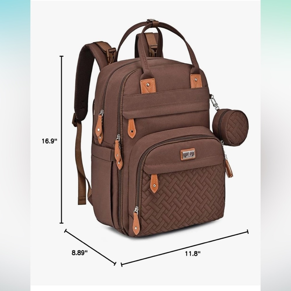 Brown diaper bag - Picture 2 of 9